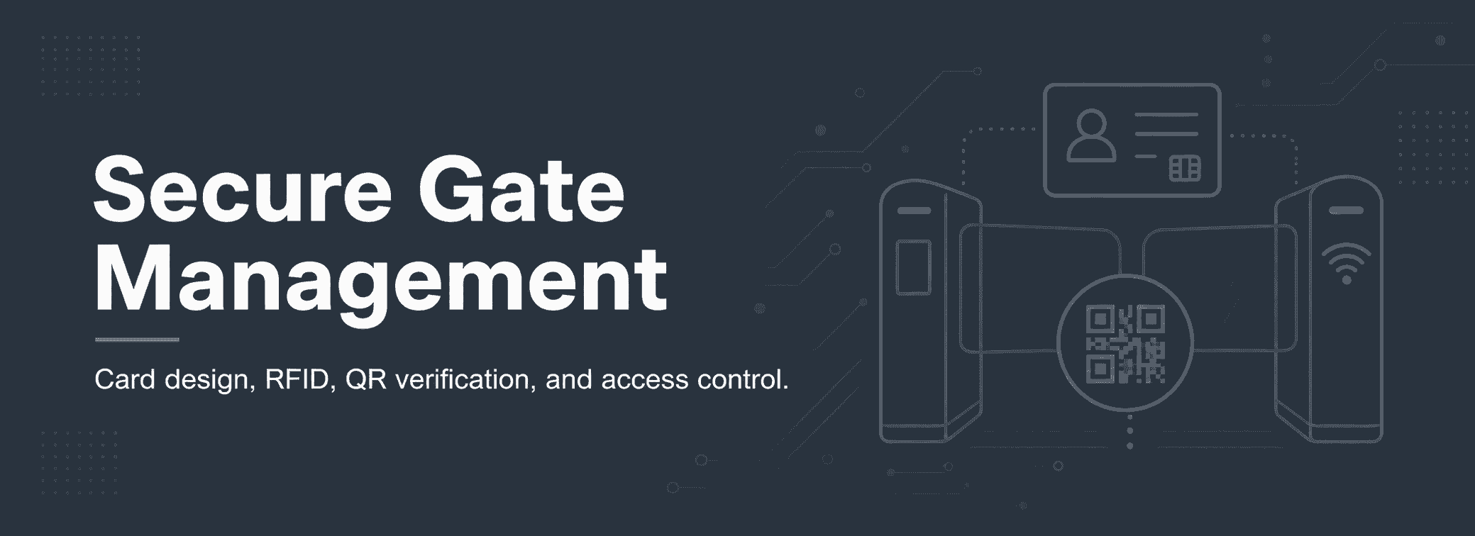 Manage RFID based access to your campus through access barriers, and door