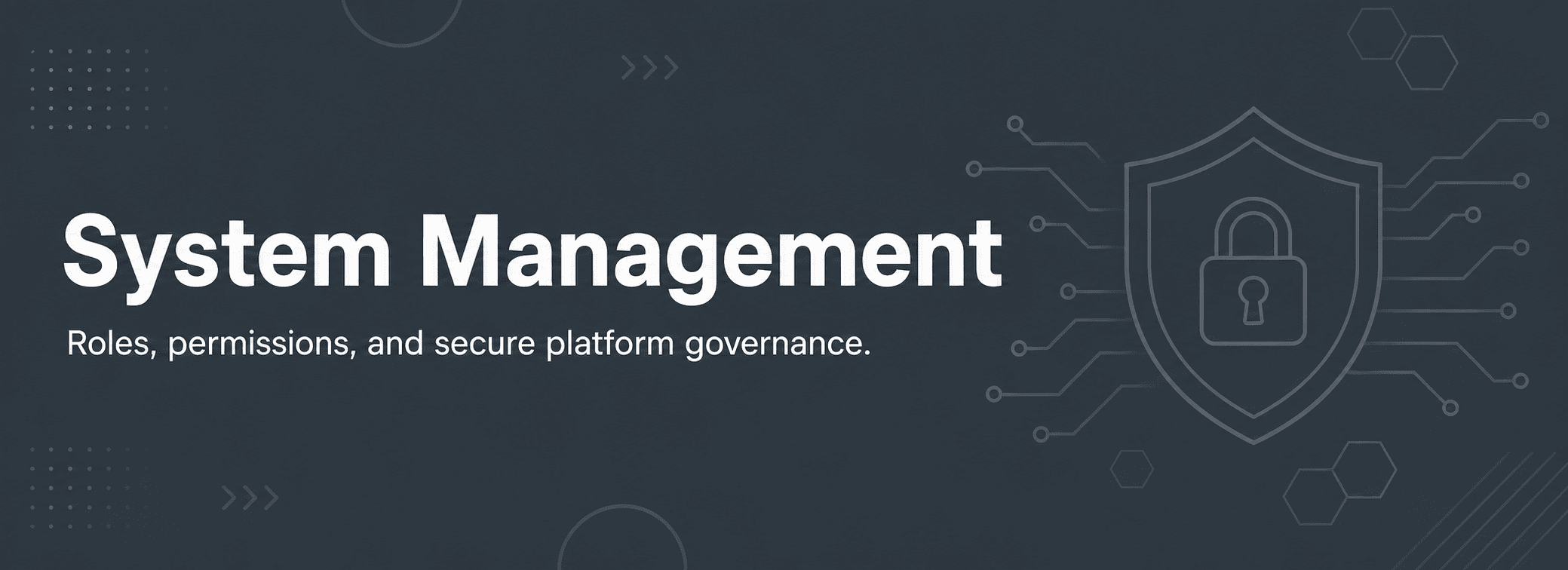 Manage roles, users, keep track of activity logs, create profiles, give access as per need of each role or user